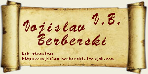Vojislav Berberski vizit kartica